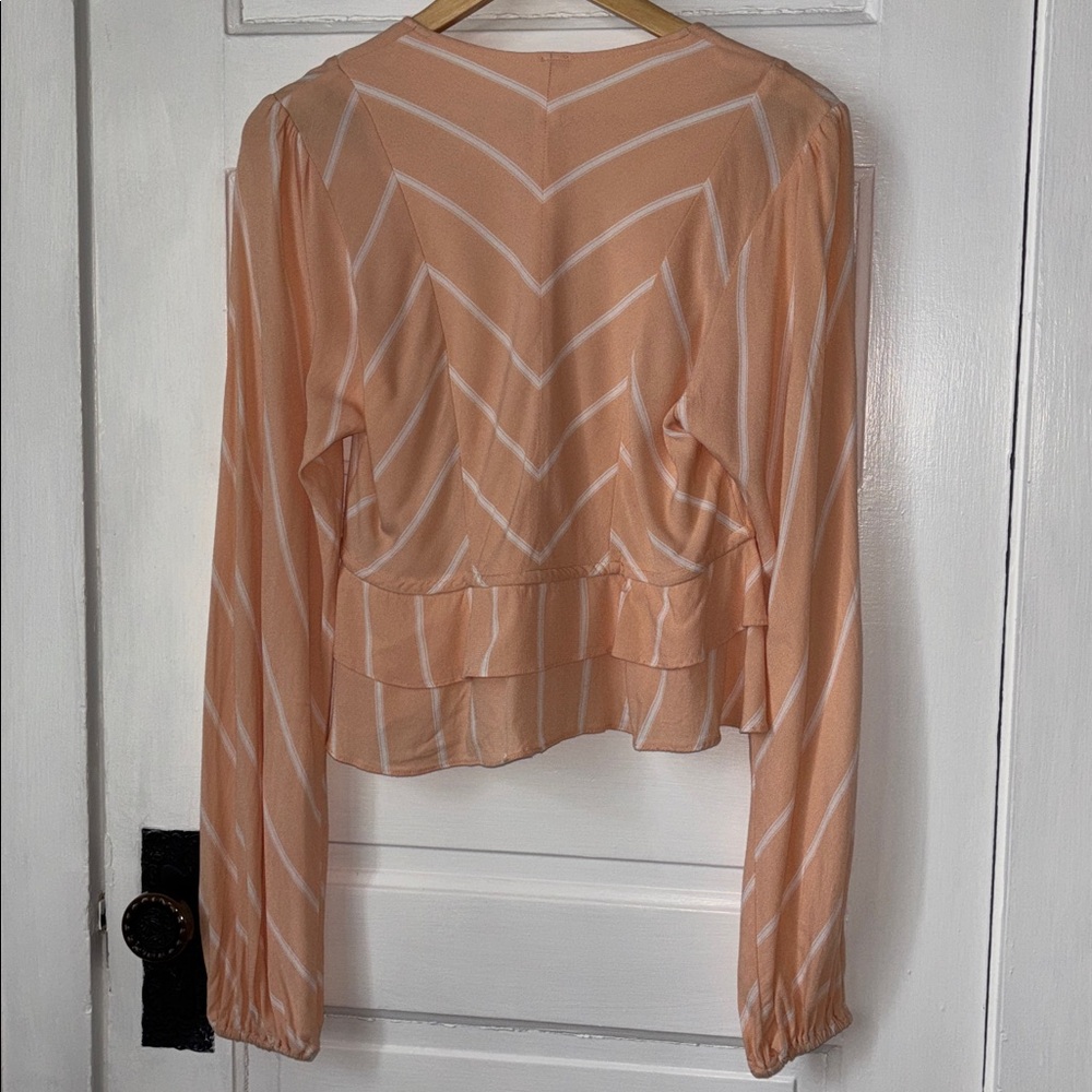 FREE PEOPLE SAMIFRAN CROPPED BUTTON FRONT LONG SLEEVE - Picture 6 of 9